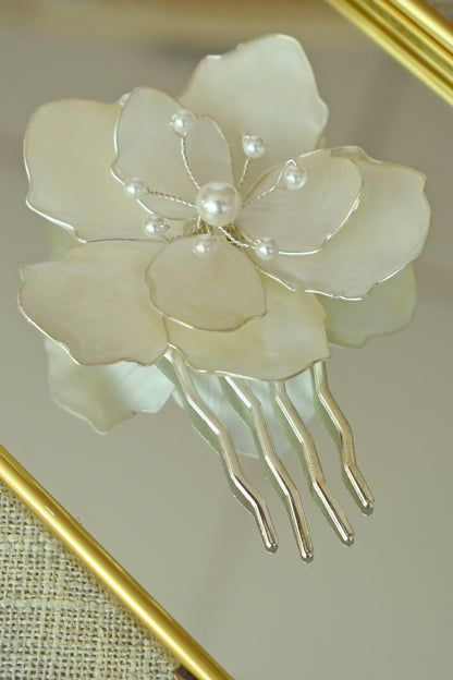 Flor Perla 9 cm.