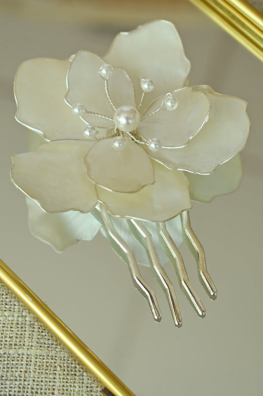 Flor Perla 9 cm.