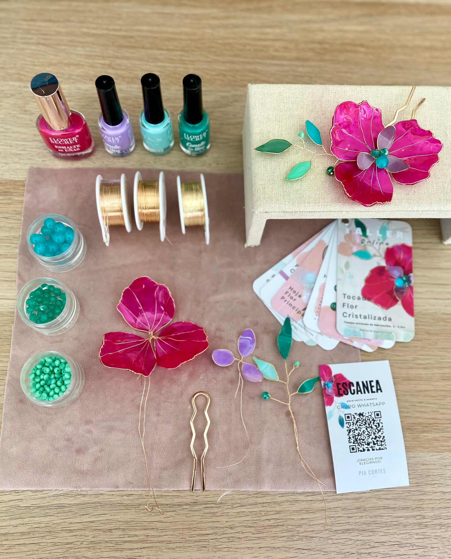 Kit Taller Flor Cristalizada