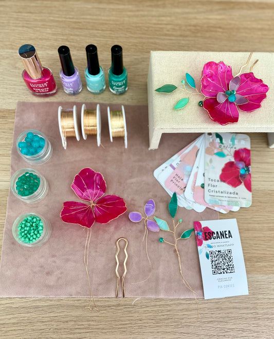 Kit Taller Flor Cristalizada