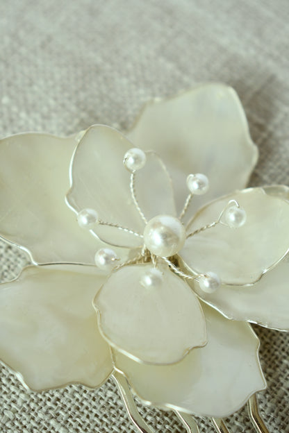 Flor Perla 9 cm.